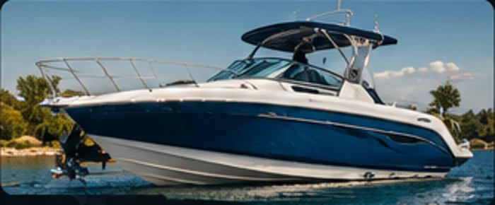 Detailed recreational boat